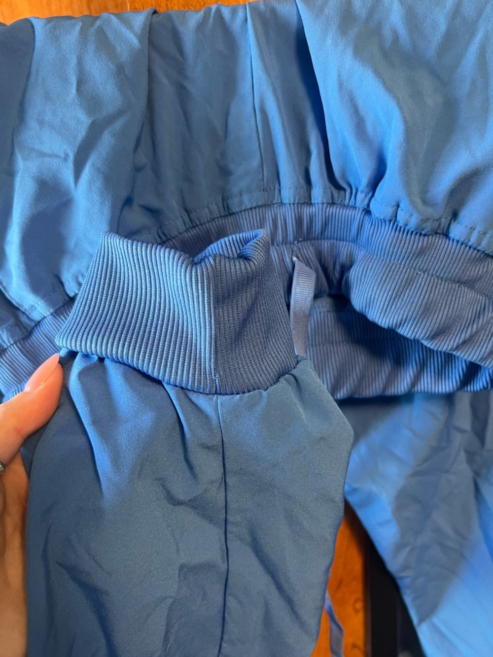 Bright Blue Drawstring Waist scrub pants - Picture 3 of 4